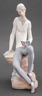 Lladro "Hebrew Student Reading" Porcelain Figurine