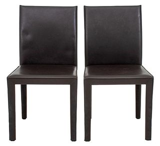 Maria Yee Brown Faux Leather Dining Chair, 2