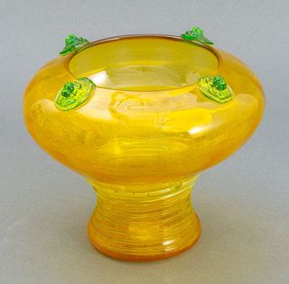 Gino Cenedese Attr. Murano Glass Lion Urn Vase