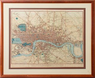 Cary's New Map of London & its Vicinity, 1840