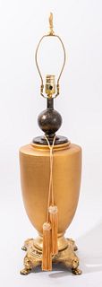 Neoclassical Style Gilt Ceramic Urn Table Lamp