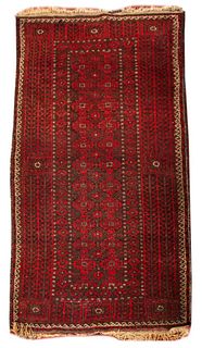 Antique Bokhara Wool Rug, 6' 4" x 2' 11"