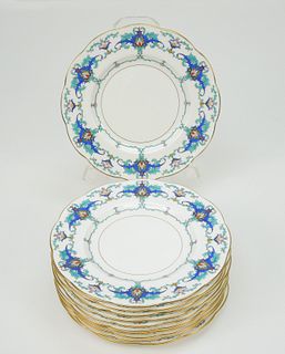 (11) Minton H2953 Porcelain Luncheon Plates.