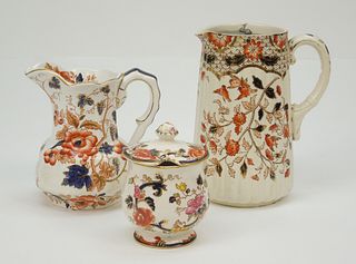 (3) English Porcelain Vessels..