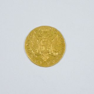 1785 Russia Catherine II 2 Ruble Gold Coin.