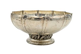 Sterling Silver Danish Style Footed Bowl