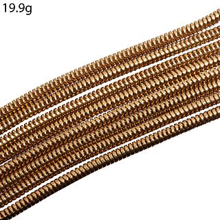 SNAKE LINK NECKLACE, in 18 ct. gold. L. 84 cm. 19.9 grams