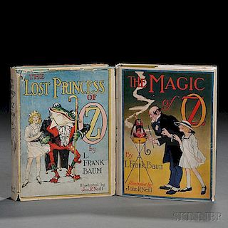 [Wizard of Oz] L. Frank Baum (1856-1919) Two Titles in Dust Jackets.