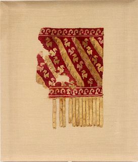 ICA VALLEY PONCHO FRAGMENT 1100 A.D.-1420 A.D.