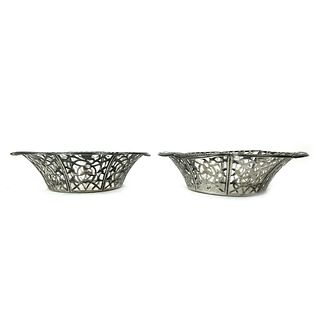 Pair of Antique German 800 Silver Bowls