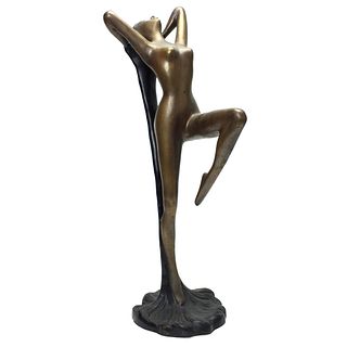 Large Bronze Sculpture of a Nude Woman