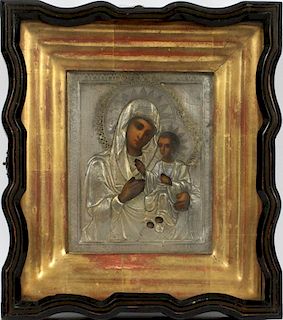 RUSSIAN ICON MARY AND CHRIST CHILD