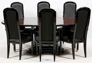 HENREDON 'SCENE THREE' DINING TABLE & CHAIRS 12 PCS