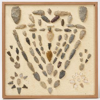 Collection of Native American Arrowheads