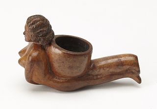 Erotic Folk Art Carved Pipe