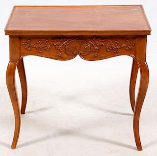 COUNTRY FRENCH WALNUT SIDE TABLE