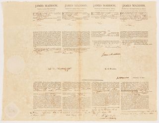 James Madison Signed Document