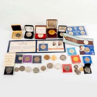 33pc Prince and Princess of Wales Commemorative Coins