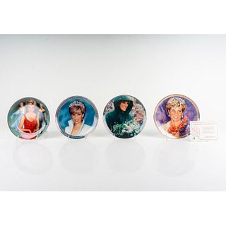 4pc Vintage Collectible Princess Diana Plates