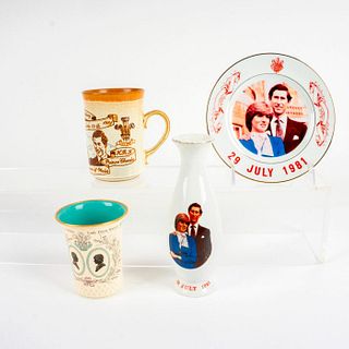4pc Prince Charles and Lady Diana Celebrative Collectibles