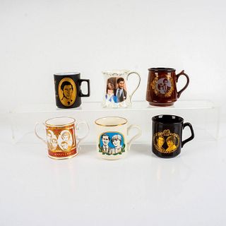 6pc Assortment of Royal Wedding Memorabilia Mugs