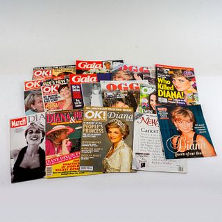 14pc Vintage Magazines, Commemorating Diana