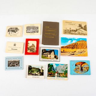 12 Sets of European & Egyptian Souvenir Photos & Postcards