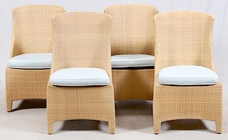 GRANGE MESH ALL WEATHER SIDE CHAIRS 4