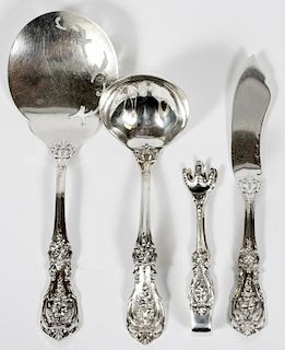REED AND BARTON STERLING FRANCIS I SERVING PIECES 4