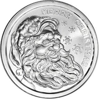 2022 Christmas Santa Silver 1 ozt Golden State Mint
