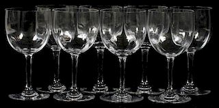 BACCARAT 'MONTAIGNE-OPTIC' RED WINE GLASSES 8