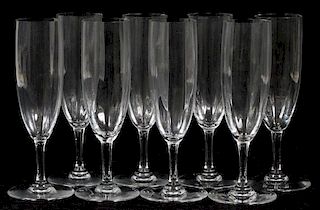 BACCARAT 'MONTAIGNE-OPTIC' CHAMPAGNES 8