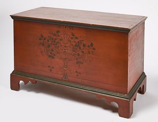 Joel Palmer Paint-Decorated Blanket Chest
