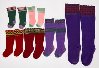 Six Pairs of Amish Handmade Socks
