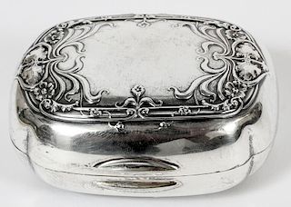 GORHAM STERLING SILVER HINGED SOAP BOX