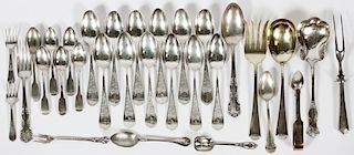 AMERICAN & ENGLISH ASSORTED STERLING FLATWARE