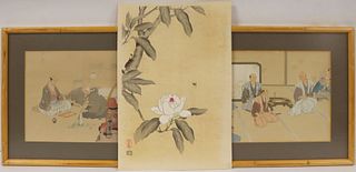 (3) Signed Chinese Paintings.