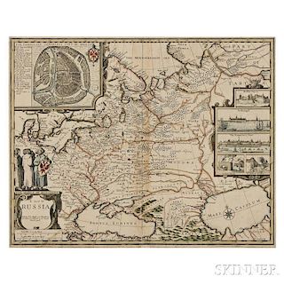 Russia. John Speed (1552-1629) A Map of Russia.
