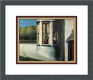 Edward Hopper August in the City Custom Framed Print