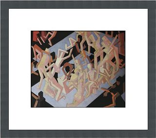 David Bomberg Vision of Ezekiel Custom Framed Print