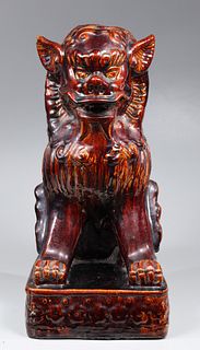 Large Chinese Ceramic Lion