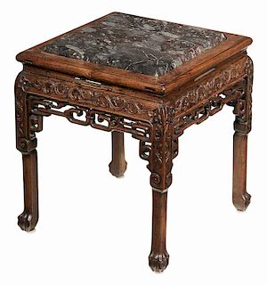 Chinese Carved  Hardwood and