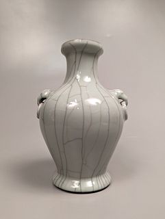 Fine Chinese Crackle Celadon Vase