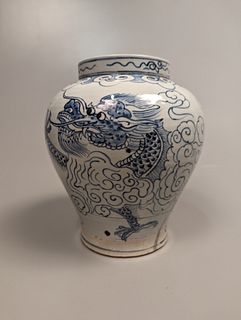 Korean Chosun-Style Dragon Vase