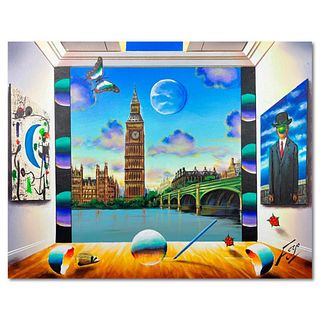 Ferjo "Big Ben Arts" Hand Signed Original Painting on Canvas with Letter of Authenticity.
