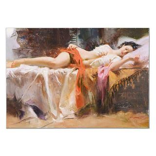 Pino (1939-2010), "Restless Beauty" Artist Embellished Limited Edition on Canvas (40" x 28"), AP Numbered and Hand Signed with Certificate of Authenti