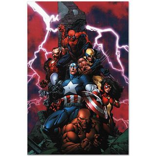 Marvel Comics "New Avengers #1" Numbered Limited Edition Giclee on Canvas by David Finch with COA.