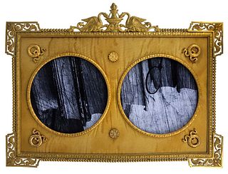 19th C  French Empire Bronze Frame