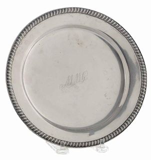 Charleston Coin Silver Tray