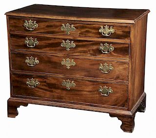 American Chippendale Figured Mahogany